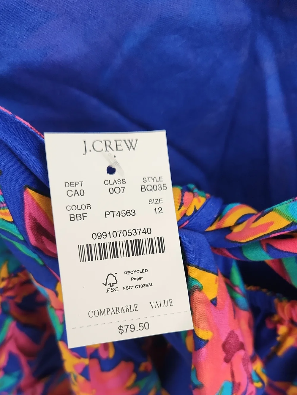 J. Crew Multi Top NWT